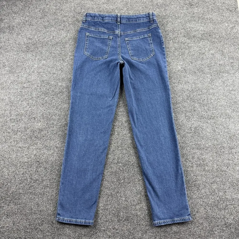 Cat & Jack Jeans Youth 14 Blue Straight Super Stretch Denim Adjustable Waist‎